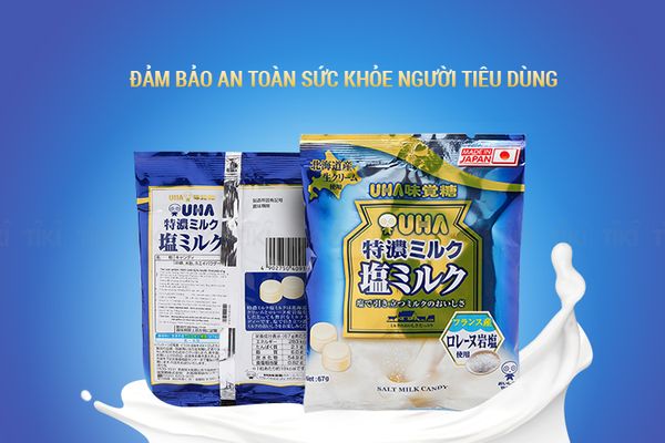 Kẹo UHA Sữa muối Tokuno 67g
