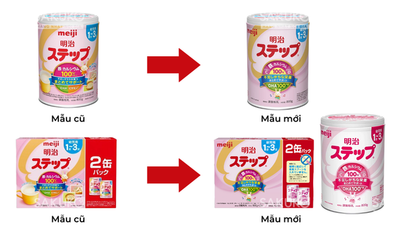 Sữa Meiji số 1 – 3 (Meiji 9) 800gr nội địa Nhật mẫu mới nhất
