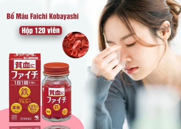 Viên uống bổ máu Faichi Kobayashi 60 viên của Nhật Bản