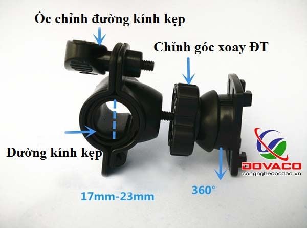 Giá đỡ điện thoại trên xe đạp chống nước 360 độ (Ảnh 9)