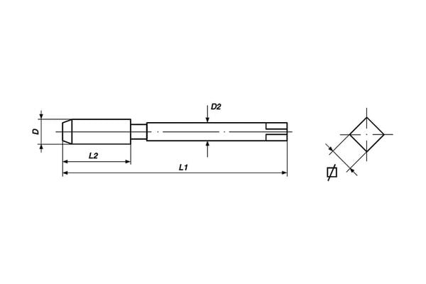 Taro máy hệ PT BSPT Rc 35 Spiral Flute Volkel HSS G chuẩn JIS B 443