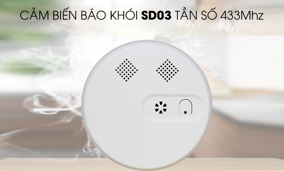 Cảm Biến Khói Không Dây SD03 Tần Số 433Mhz (Ảnh 4)