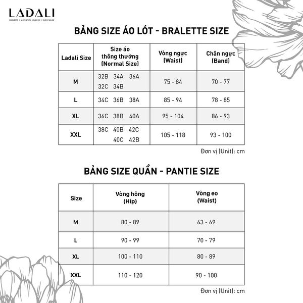 Bảng Size Ladali