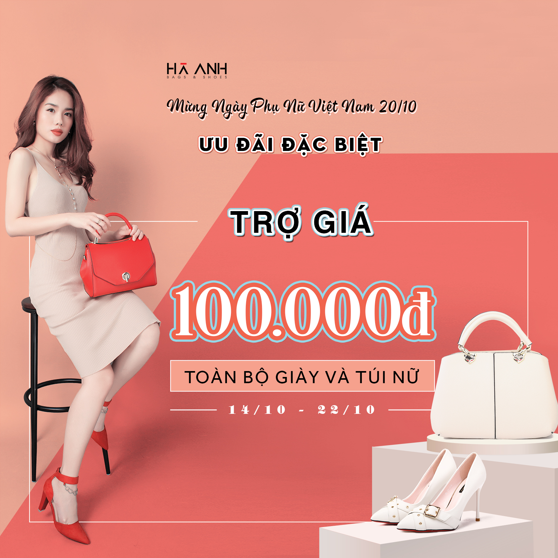 Trợ giá ngay 100.000VNĐ - Chúc Mừng Ngày Phụ Nữ Việt Nam