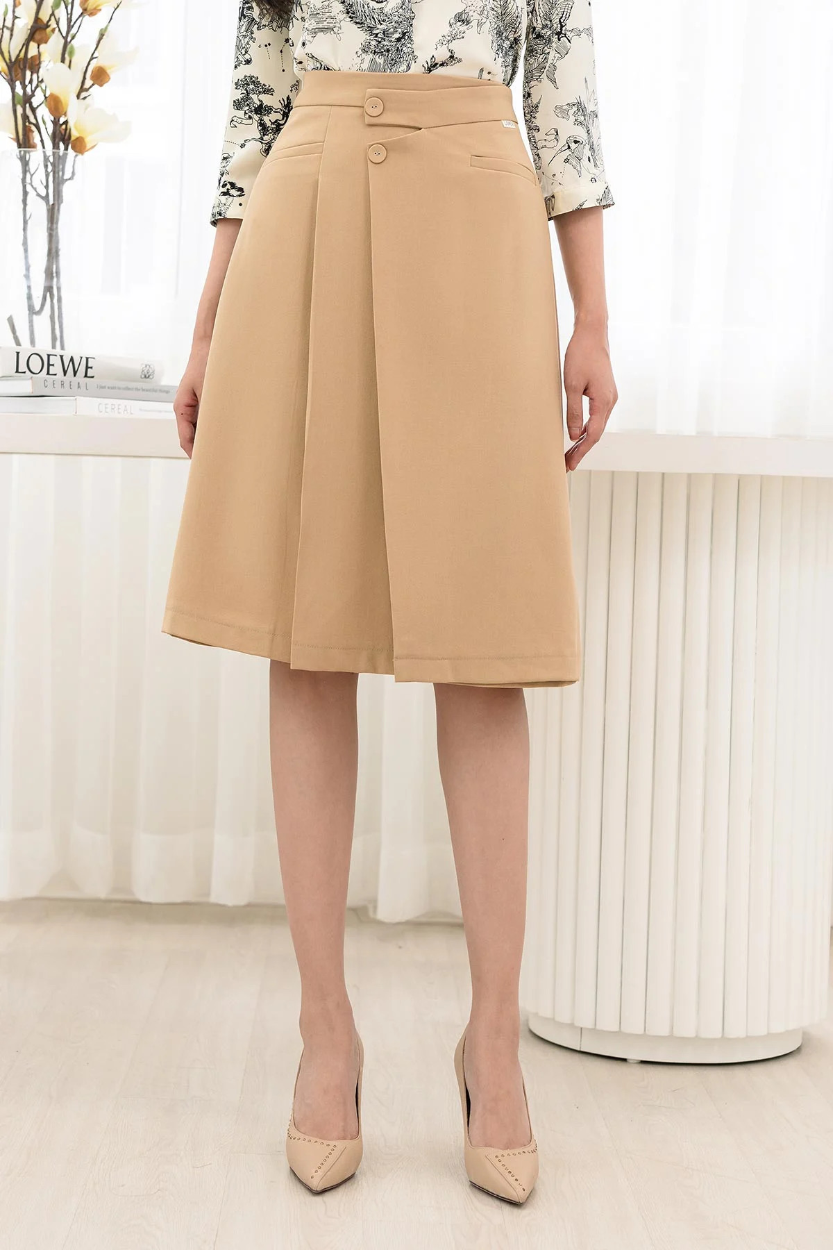 Chân váy ngắn chữ A