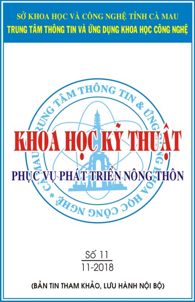 Bản tin Khoa học Kỹ thuật phục vụ phát triển nông thôn số 11-2018.