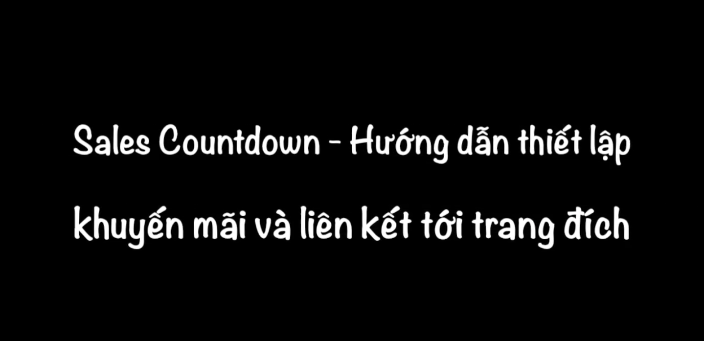 Hướng dẫn thiết lập mã khuyến mãi và liên kết tới trang đích