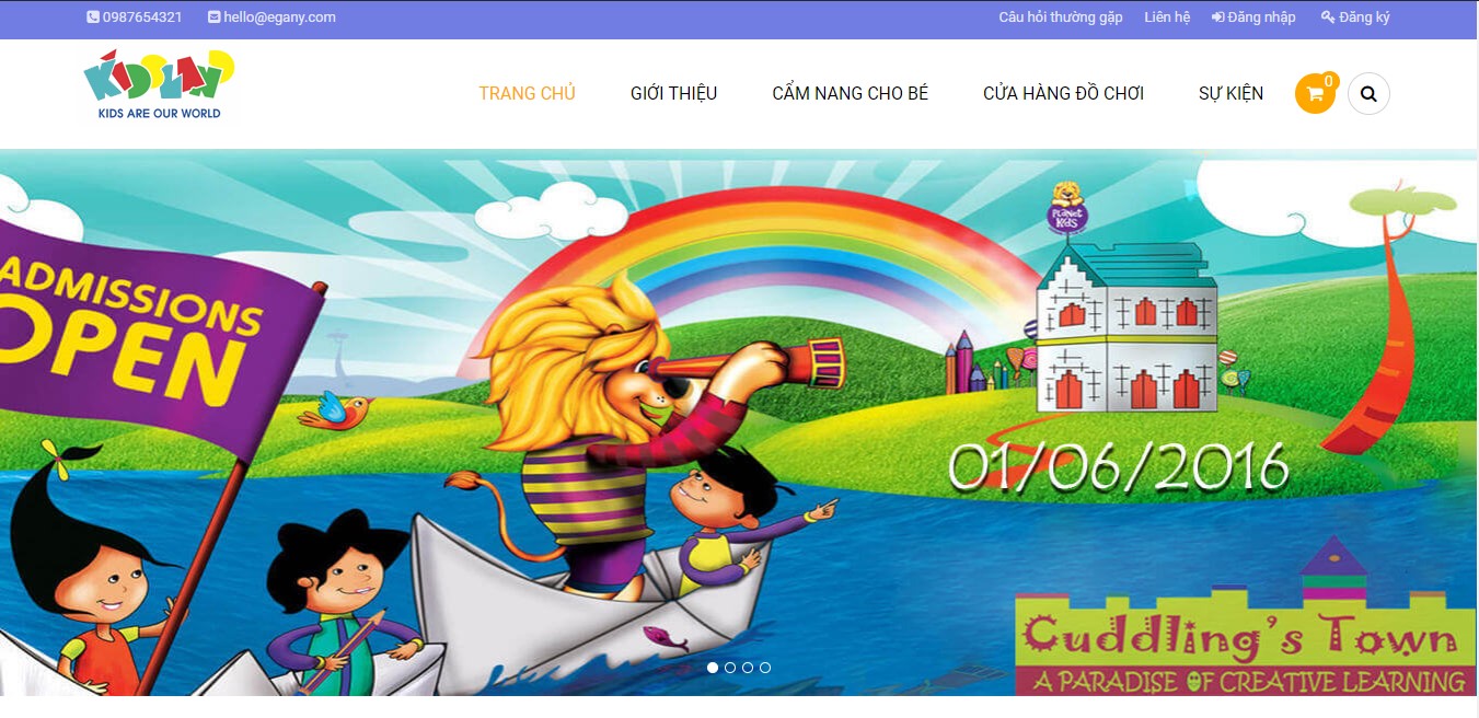 Hướng dẫn cài đặt EGA Kidsland