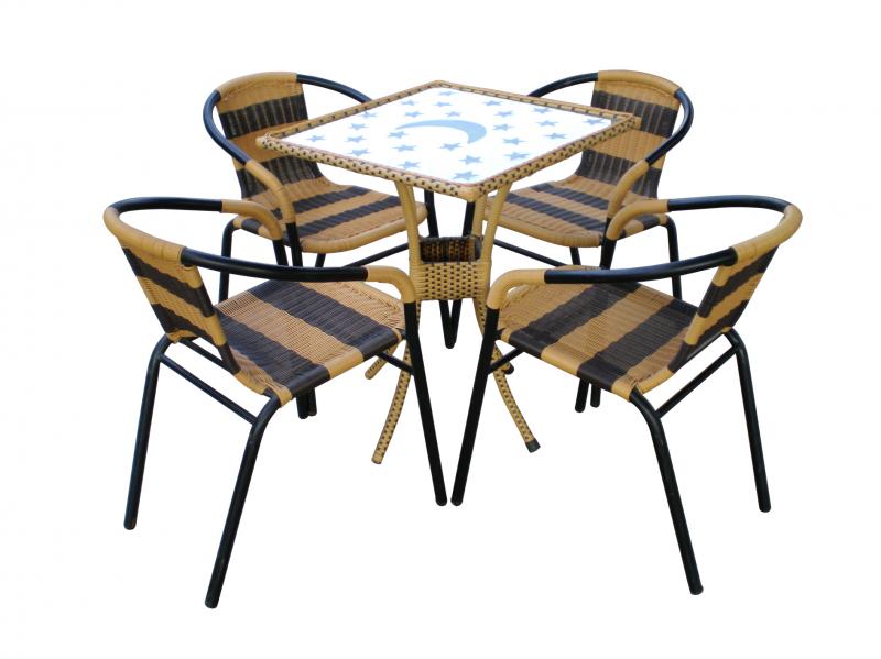 Ưu điểm của bàn ghế cafe giả mây