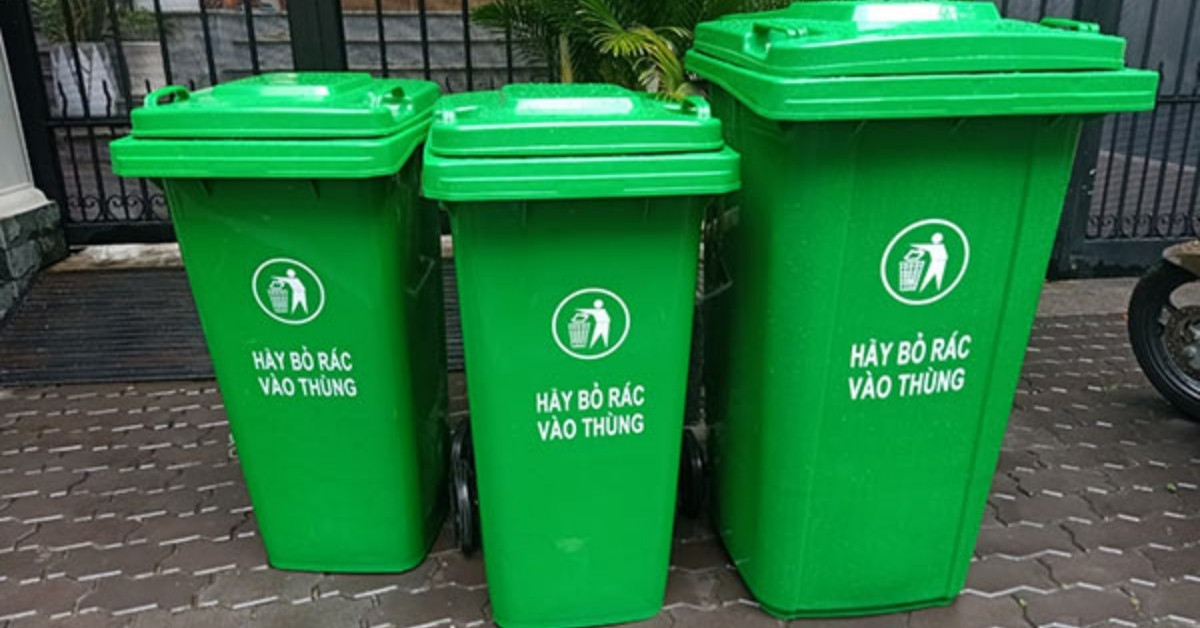 Các loại thùng rác nhựa loại lớn đáng mua nhất