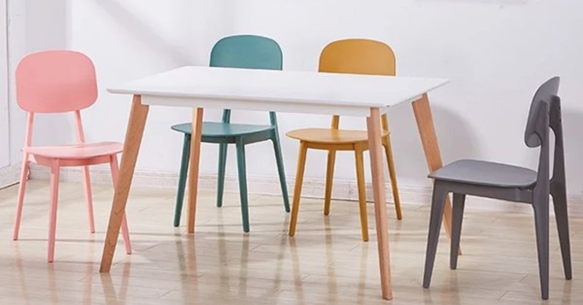 Bộ bàn ghế nhựa cao cấp Nitori Arles