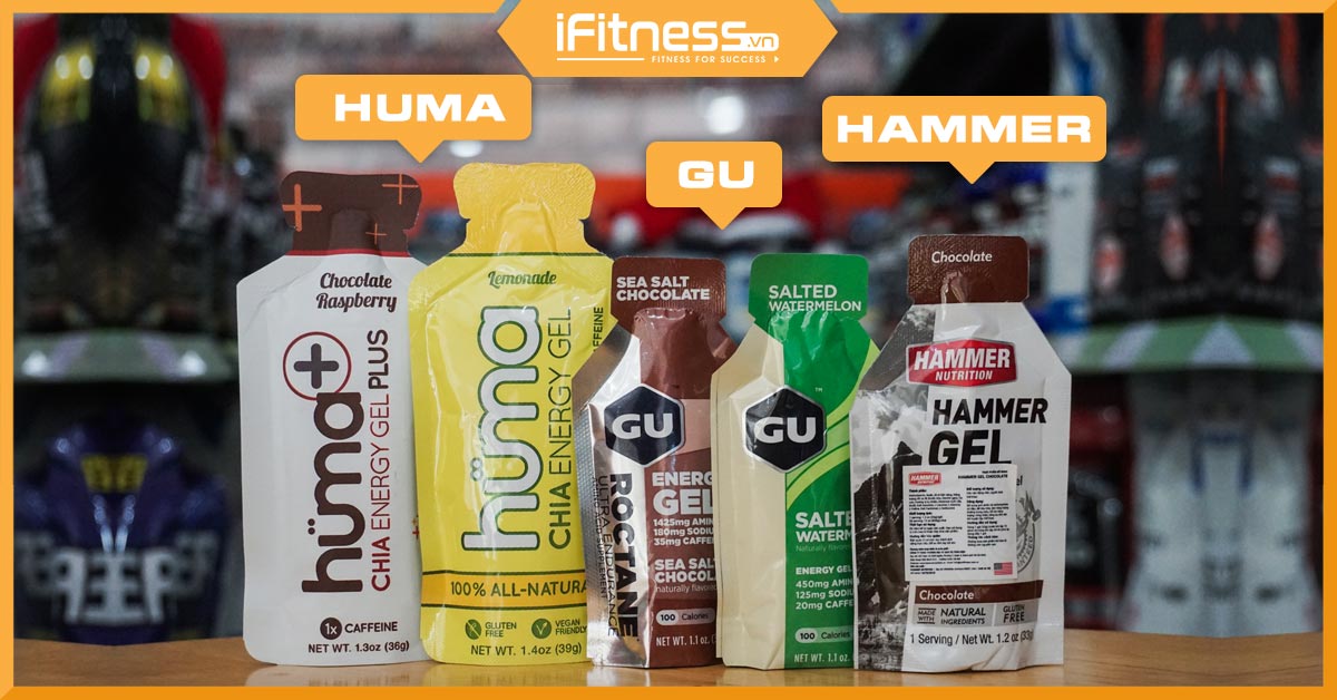 Đánh giá gel năng lượng Gu, Hammer và Huma - Ai sẽ nổi trội hơn?