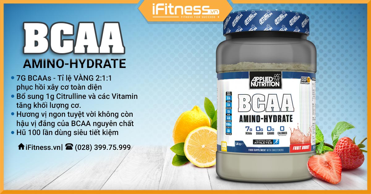 applied nutrition bcaa amino hydrate 1400g