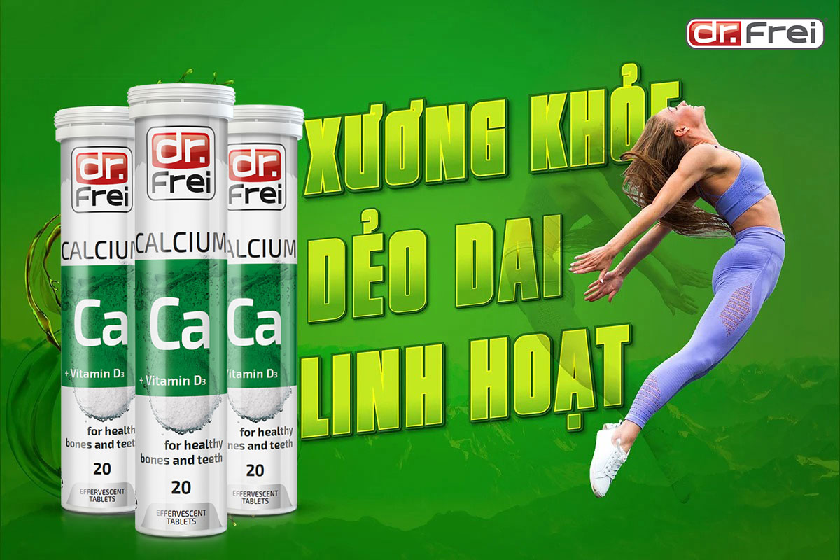 vien uong bo sung Dr. Frei Calcium Ca + Vitamin D3