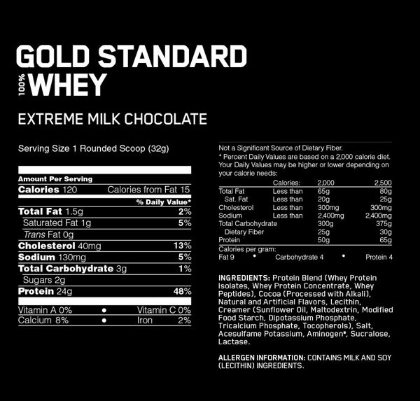Gold Standard 100% Whey, Extreme Milk Chocolate