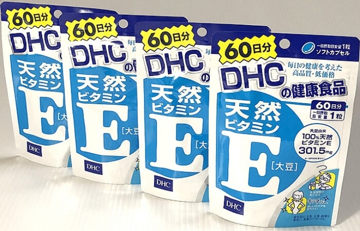 Bao bì viên uống vitamin E DHC dạng túi zip nhỏ gọn