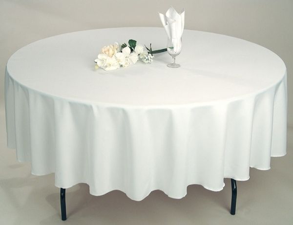 khăn trải bàn màu trắng 