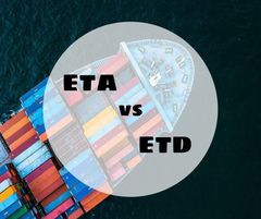 THE DIFFERENCE BETWEEN ESTIMATED TIME OF ARRIVAL (ETA) AND ESTIMATED TIME OF DEPARTURE (ETD)