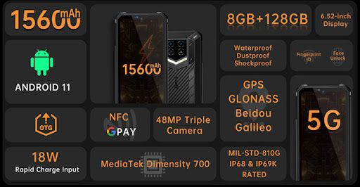 Oukitel WP15 5G ra mắt: Pin khủng 15.600mAh, siêu bền, có thể thoải mái chụp hình dưới nước mà giá chỉ 9.9 triệu đồng