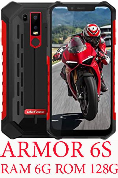 ULEFONE ARMOR 6S -RAM 6GB-ROM 128GB -CHIP HELIO P70- SMARTPHONE TRANG BỊ TÍNH NĂNG KIỂM TRA TIA CỰC TÍM UV.