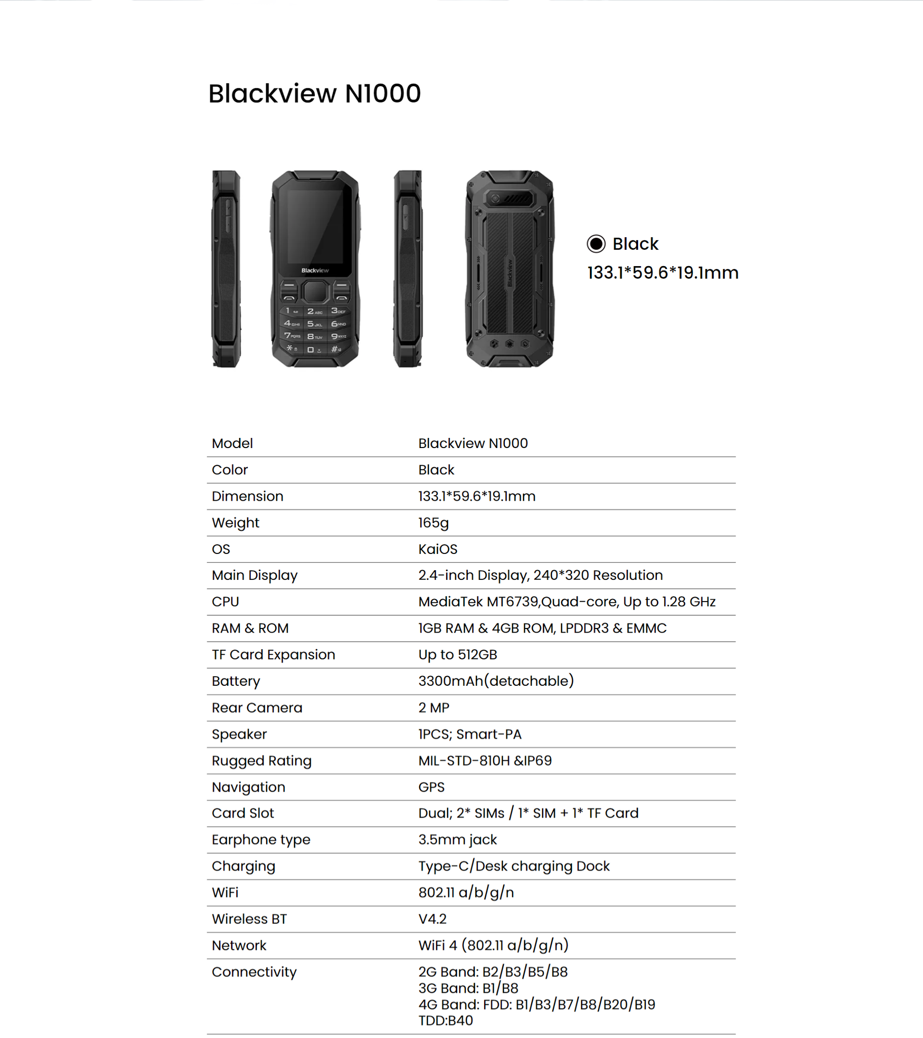 Blackview N1000 4G - SaiGonPhone