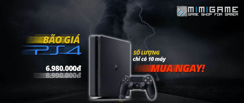 BÃO GIÁ PS4 SLIM CHỈ CÒN 6.980.000đ - BẢO HÀNH 12 THÁNG
