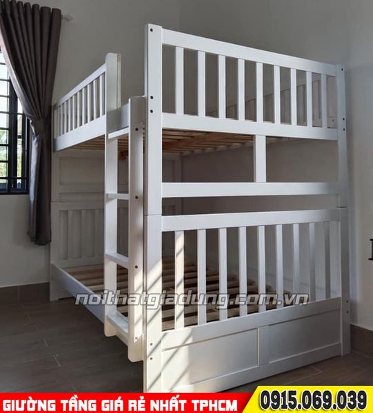 Hình ảnh thực tế các mẫu giường tầng giá rẻ mới nhất tháng 10 - 2022