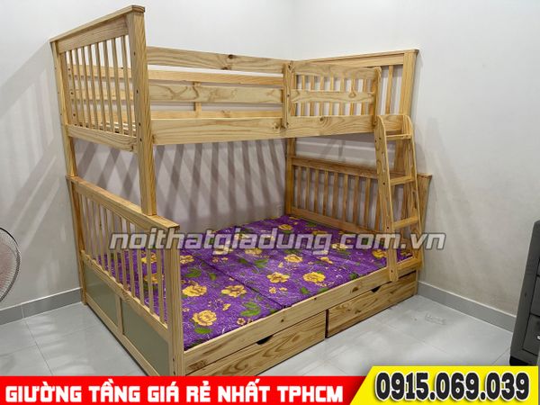 ALBUM Các mẫu giường tầng trẻ em lắp ráp thực tế tại nhà khách hàng đặt mua TPHCM 08-2023
