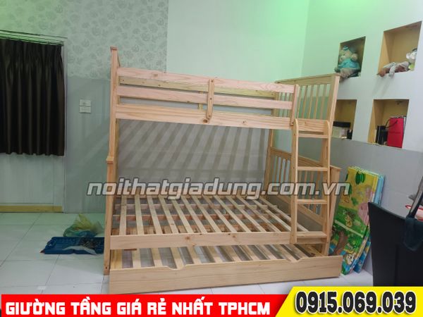 ALBUM Các mẫu giường tầng trẻ em lắp ráp thực tế tại nhà khách hàng đặt mua TPHCM 08-2023