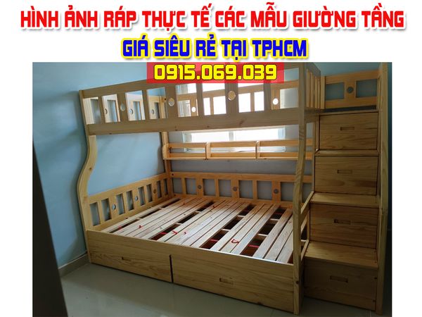 Cập Nhật Các Mẫu Giường Tầng Trẻ Em Lắp Ráp Thực Tế Mới Nhất TPHCM 05-2023 P1