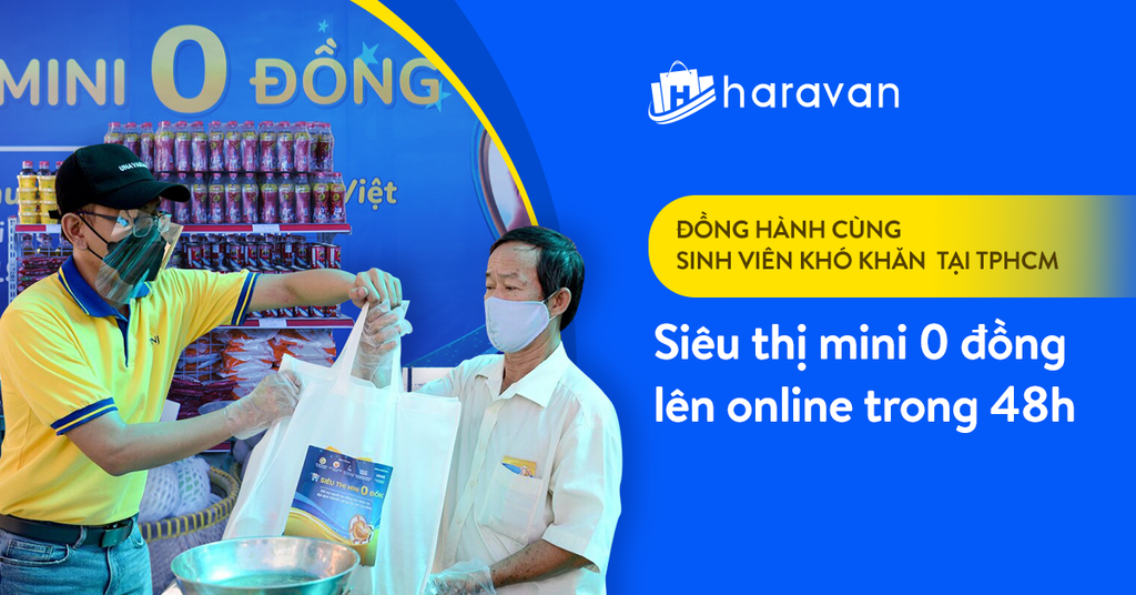 Đồng hành cùng sinh viên khó khăn tại TPHCM: Siêu thị mini 0 đồng lên online trong 48h