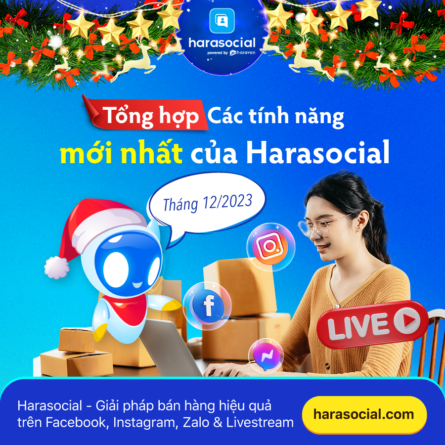 HaraSocial cập nhật tính năng mới tháng 12/2023