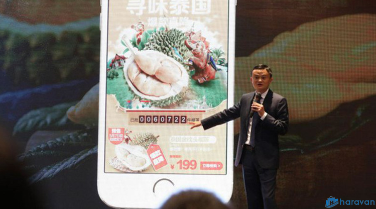 Jack Ma vừa giúp Thái Lan bán 200 tấn sầu riêng trong 1 phút thông qua Tmall