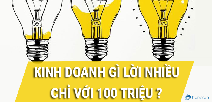 Kinh doanh gì lời nhiều với 100 triệu trên tay?
