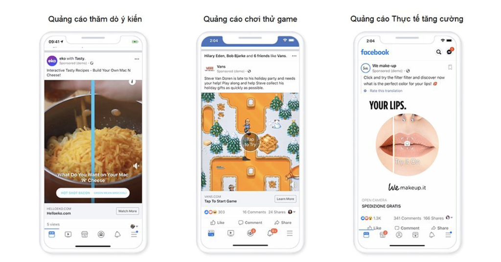 Facebook giới thiệu giải pháp quảng cáo mới khuyến khích những trải nghiệm vui nhộn