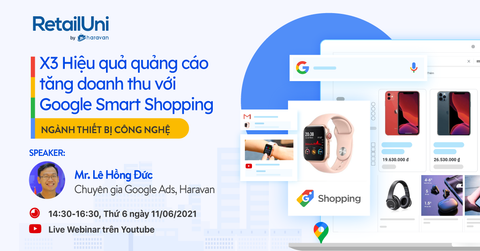Webinar: Triển khai quảng cáo chuyển đổi đơn hàng trên Website kết hợp Facebook Ads & Google Ads