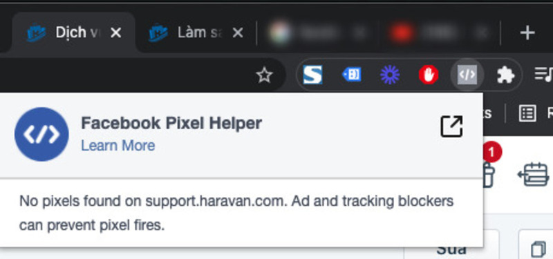 Cài đặt tiện ích Facebook Pixel Helper giúp Nhà bán hàng dễ dàng và nhanh chóng kiểm tra hoạt động Facebook Pixel