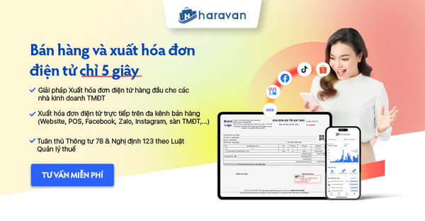 Giải pháp Xuất hóa đơn điện tử trên phần mềm Haravan