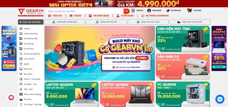 GearVN - Khách hàng Haravan đang kinh doanh các sản phẩm công nghệ