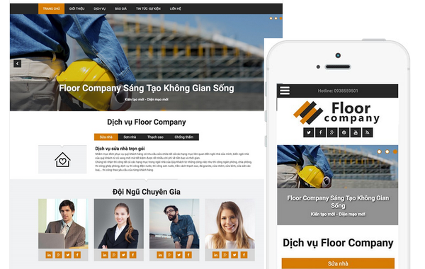 Thiết kế nhanh một website giới thiệu công ty