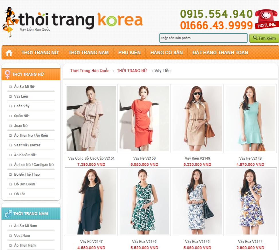 Thiết kế web bán quần áo theo phong cách riêng