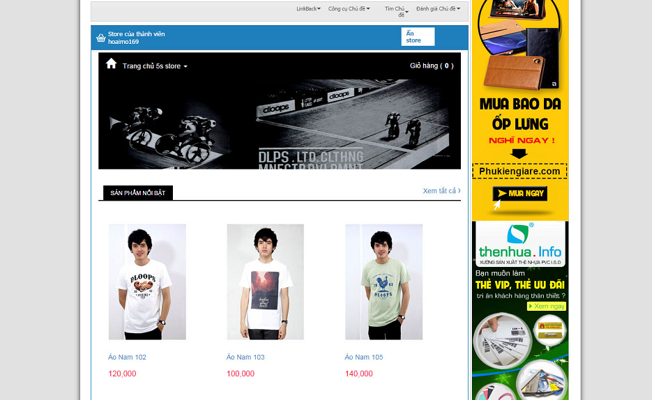 Cách tạo 5giay Store đẹp như Lazada ngay trên topic 5giay.vn