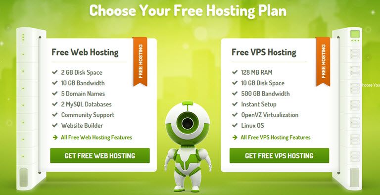 7 hosting miễn phí tốt nhất dành cho người mới