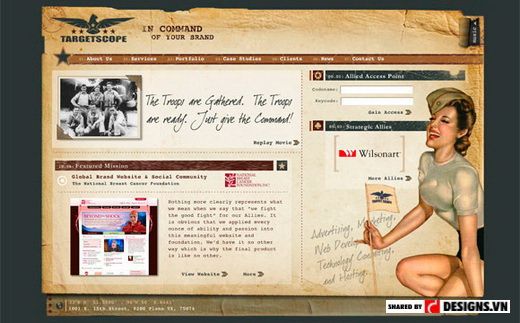 Thiết kế web chuyên nghiệp hơn với phong cách Retro