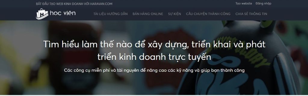 Hướng dẫn truy cập thông tin tại học viện Haravan
