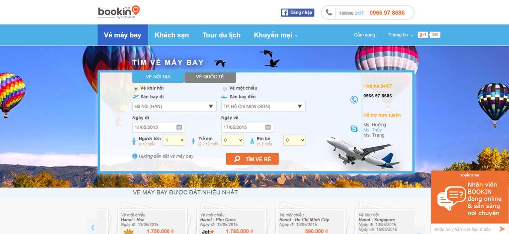 Hướng dẫn thiết kế website bán vé máy bay