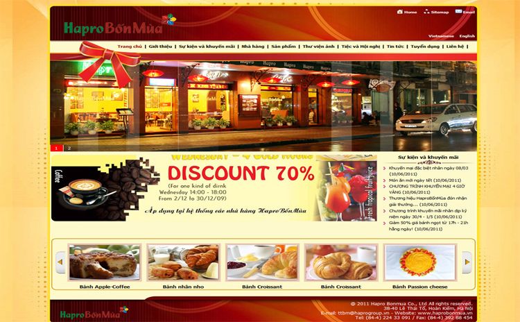 4 bài học khi thiết kế website ẩm thực cho nhà hàng, quán ăn