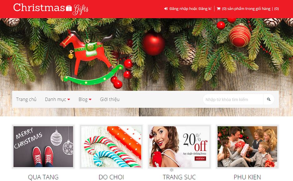 3 cách trang trí website mùa Giáng Sinh với Haravan