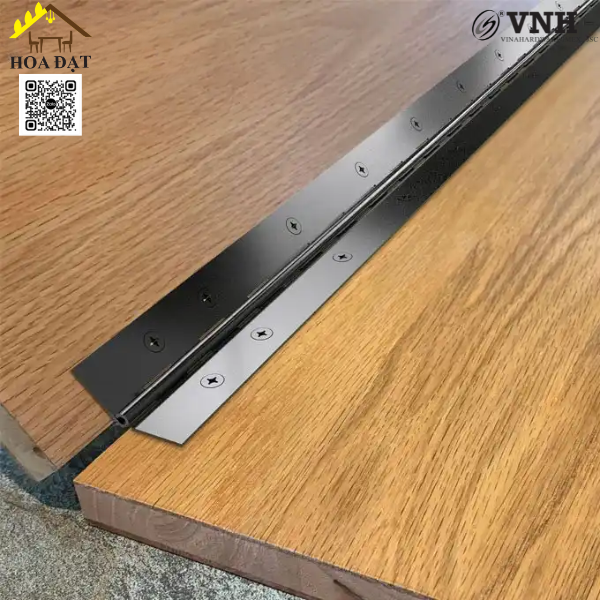 Cung cấp bản lề piano bản 37, sơn đen mờ - VNH37200B- Tổng kho phân phối phụ kiện ngành gỗ