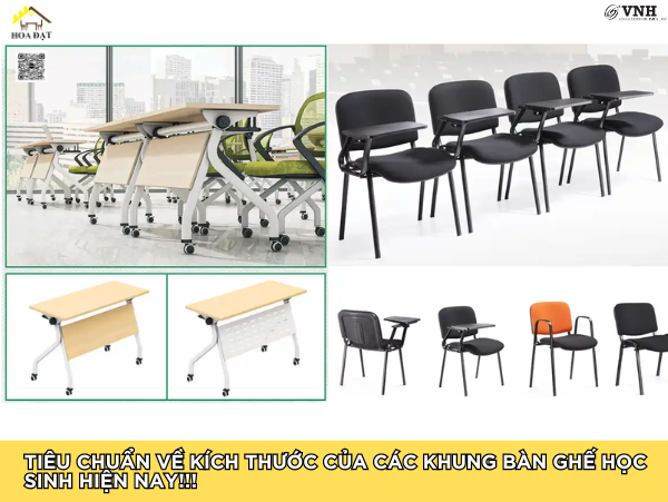 Tiêu chuẩn cho những bộ khung bàn ghế học sinh, bàn ghế trường học là gì?